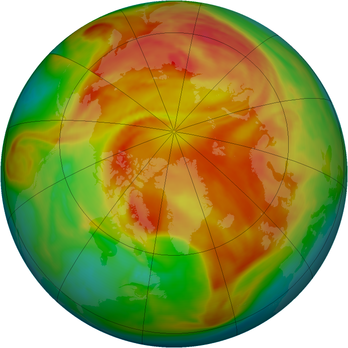 Arctic ozone map for 02 April 2006